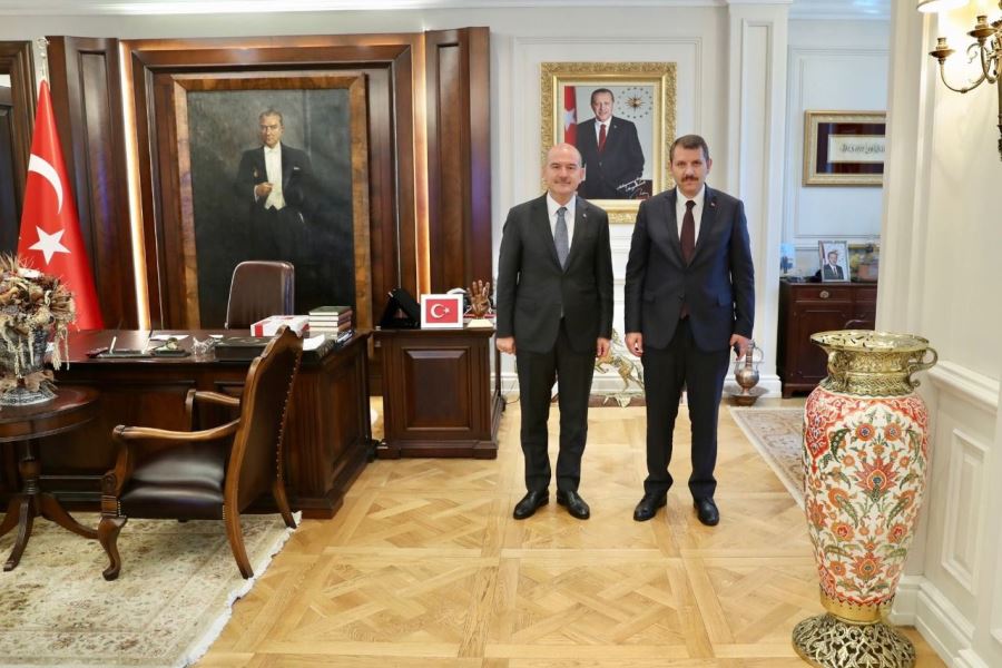Şanlıurfa Valisi Salih Ayhan, İç İşleri Bakanı Süleyman Soylu ile bir araya geldi.