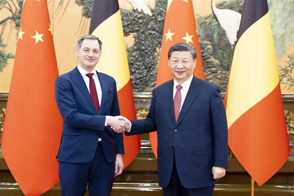 Xi, Belçika Başbakanı De Croo