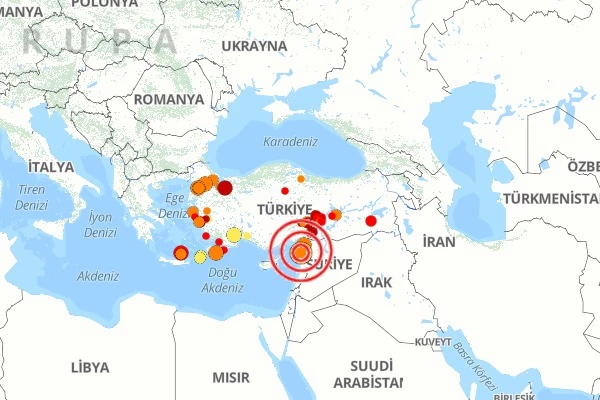 Türkiye-Suriye sınırında deprem