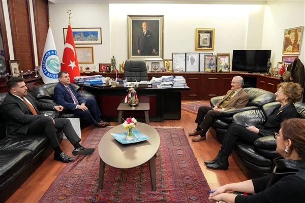 Macaristan İstanbul Başkonsolosu Pinter, Başkan Büyükerşen’i ziyaret etti