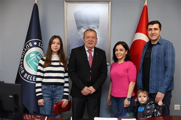 EBB Genel Sekreter Vekili Erdir, LGS Türkiye birincisini ağırladı