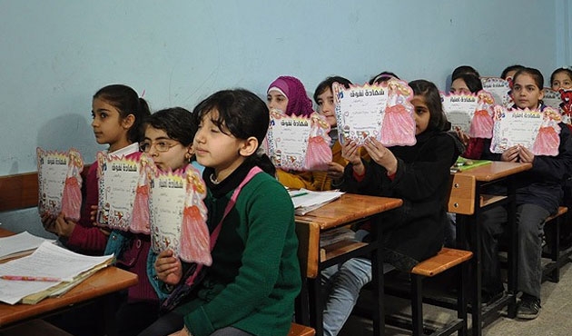 Ceylanpınar?da Suriyeli çocuklar kendi okullarında eğitim görüyor
