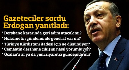 Erdoğan, gündeme ilişkin soruları cevapladı