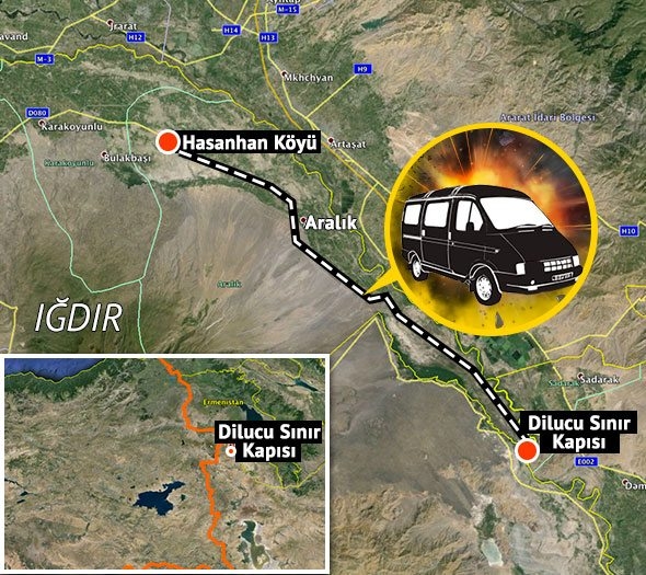 Iğdır`da polis aracına saldırı: 13 polis şehit
