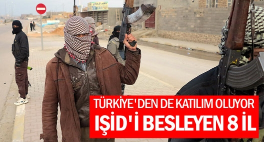IŞİD`e Türkiye`den Katılımın yoğun olduğu iller