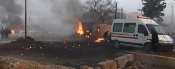 Kobani`de Patlama Ölü ve Yaralılar Var