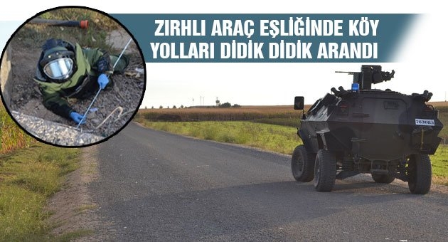 Urfa?da Jandarma Köylerdeki Yollarda Bomba Aradı