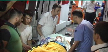 Yaralı çocuk Ankara`ya gönderildi