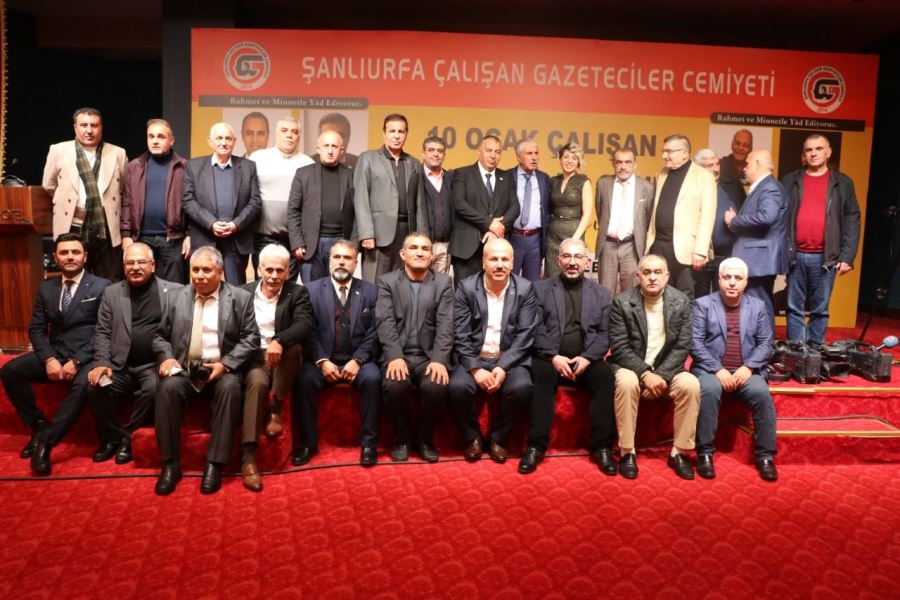  Şanlıurfa’da Gazeteciler 10 Ocak