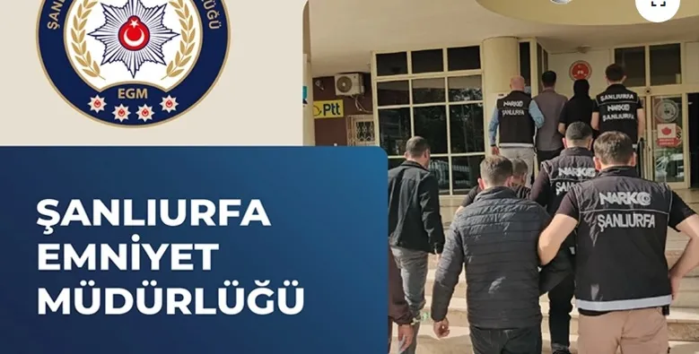 Şanlıurfa’da Uyuşturucudan Aranan 15 Firari Yakalanarak Cezaevine Gönderildi