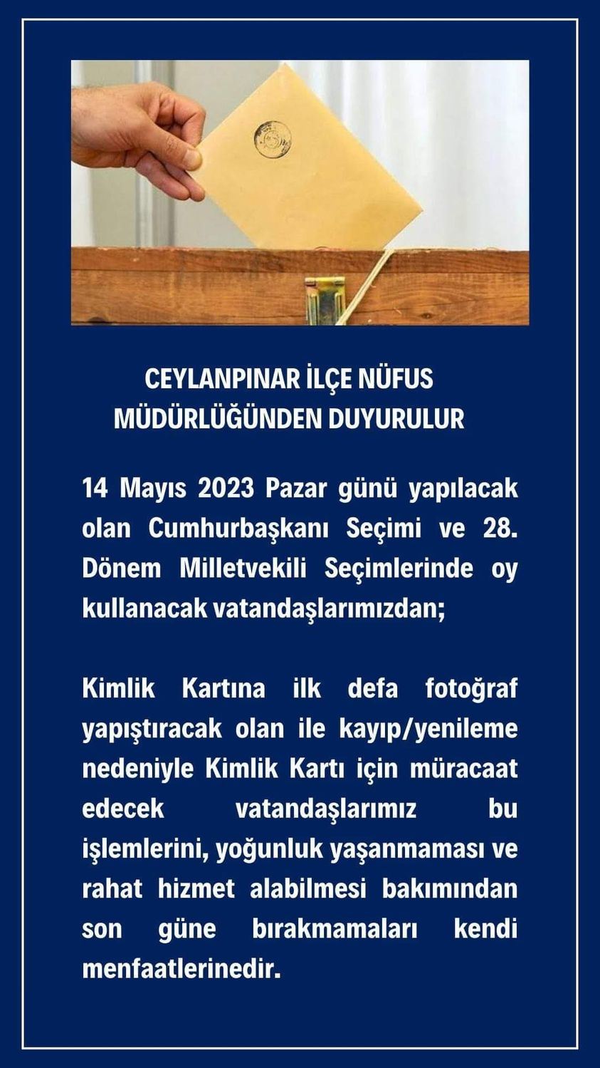 ceylanpınar ilçe nufus müdrlüğün