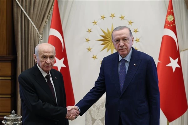 Cumhurbaşkanı Erdoğan, MHP Genel Başkanı Bahçeli’yi kabul etti