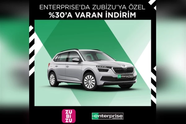 ZUBİZU’lulara Enterprise’tan araç kiralamada yüzde 30 indirim ayrıcalığı