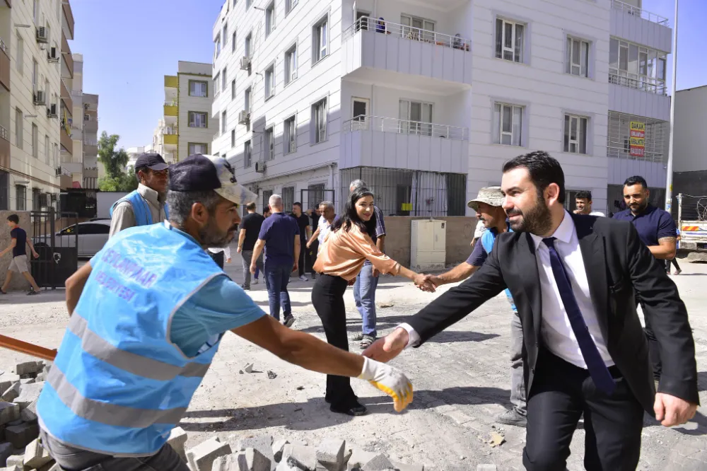 Ceylanpınar’’da Eşbaşkanlar devam eden çalışmaları yerinde inceledi