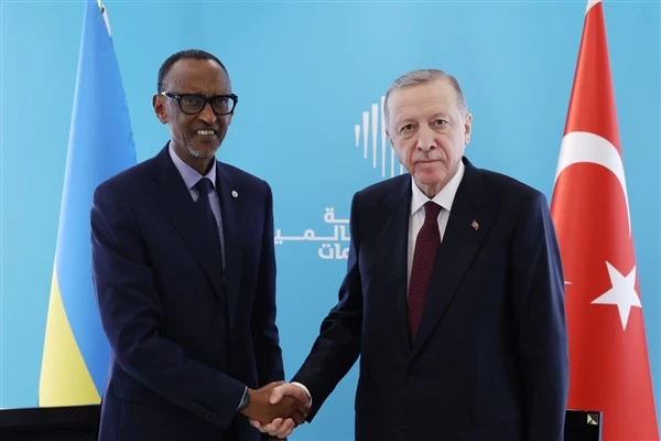 Cumhurbaşkanı Erdoğan, Ruanda Cumhuriyeti Cumhurbaşkanı Kagame ile görüştü