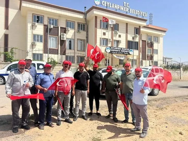 Ceylanpınar Belediyesi Önünde Eylem