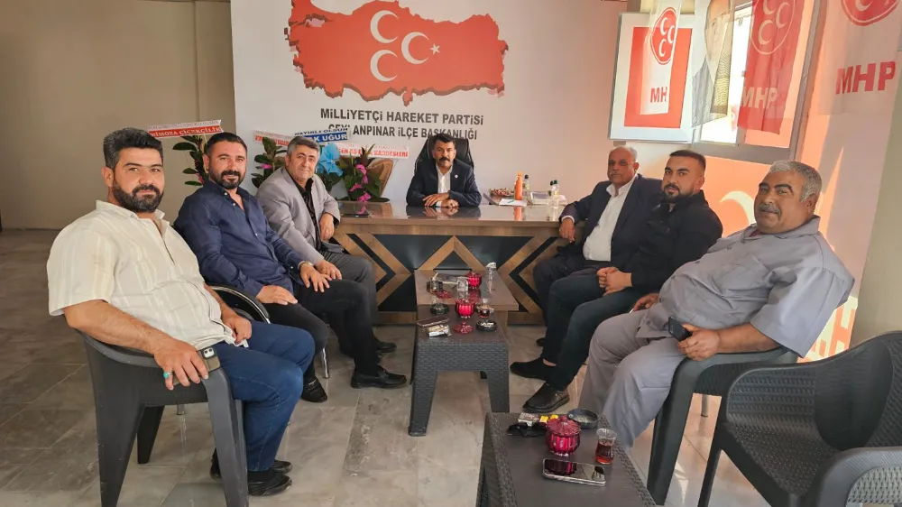 Ceylanpınar Esnaf ve Sanatkârlar Odası Başkanı Bülent Çelik’ten MHP İlçe Başkanına Hayırlı Olsun Ziyareti