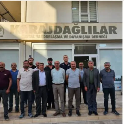 CEYLANPINAR ESNAF VE SANATKARLAR ODASI BAŞKANI BÜLENT ÇELİK’TEN, KARAÇDAĞLILAR DERNEĞİ BAŞKANI GİYASETTİN ÇELİK’E HAYIRLI OLSUN ZİYARETİ