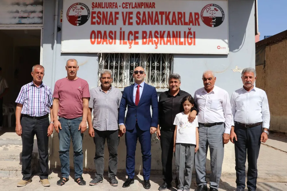 Ceylanpınar Kaymakamı Çakal’dan Esnaf Odasına Ziyaret