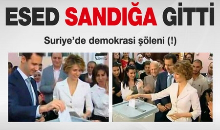 Beşşar Esed sandığa gitti