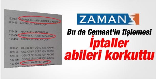 Cemaat`in fişleme belgesi ortaya çıktı