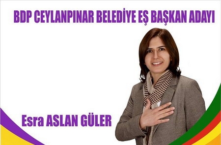 Ceylanpınar BDP`nin Belediye Eş Başkan Adayı Belli Oldu