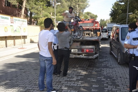 Ceylanpınar Emniyeti?nden Motosiklet  Operasyonu 