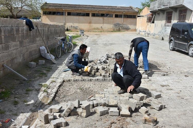 Ceylanpınar Genelinde Yol Yama Çalışmaları Başladı