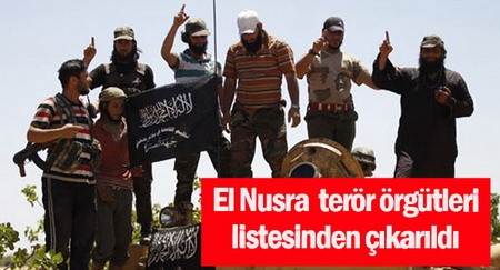 El Nusra terör örgütleri listesinden çıkarıldı