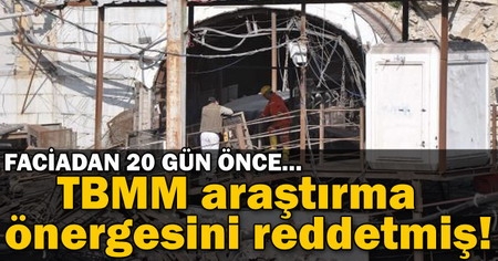 Faciadan 20 gün önce TBMM araştırma önergesini reddetmiş 