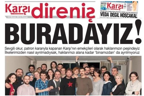 Gazetecilerden Karşı Direniş?e Destek 