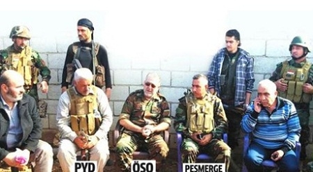 Peşmerge,ÖSO ve PYD komutanları Kobani`de