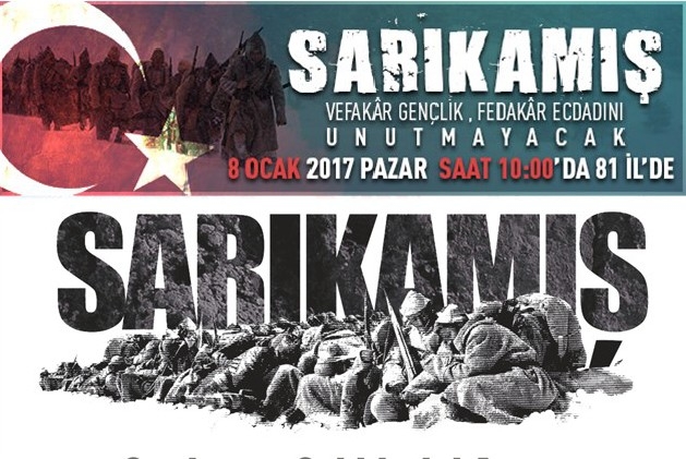 ŞANLIURFA SARIKAMIŞ ŞEHİTLERİNİ ANIYOR