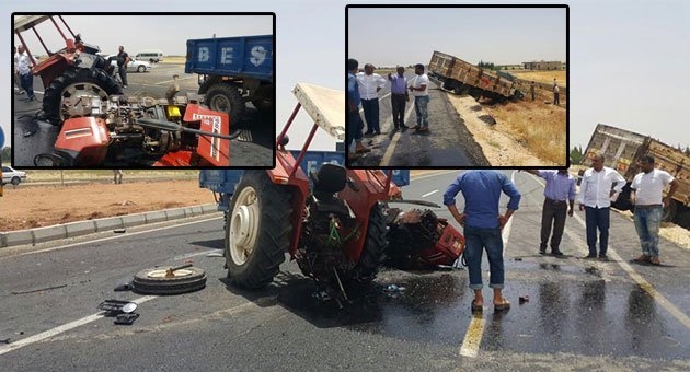 Urfa`da Kamyon Traktörü 2`ye Böldü